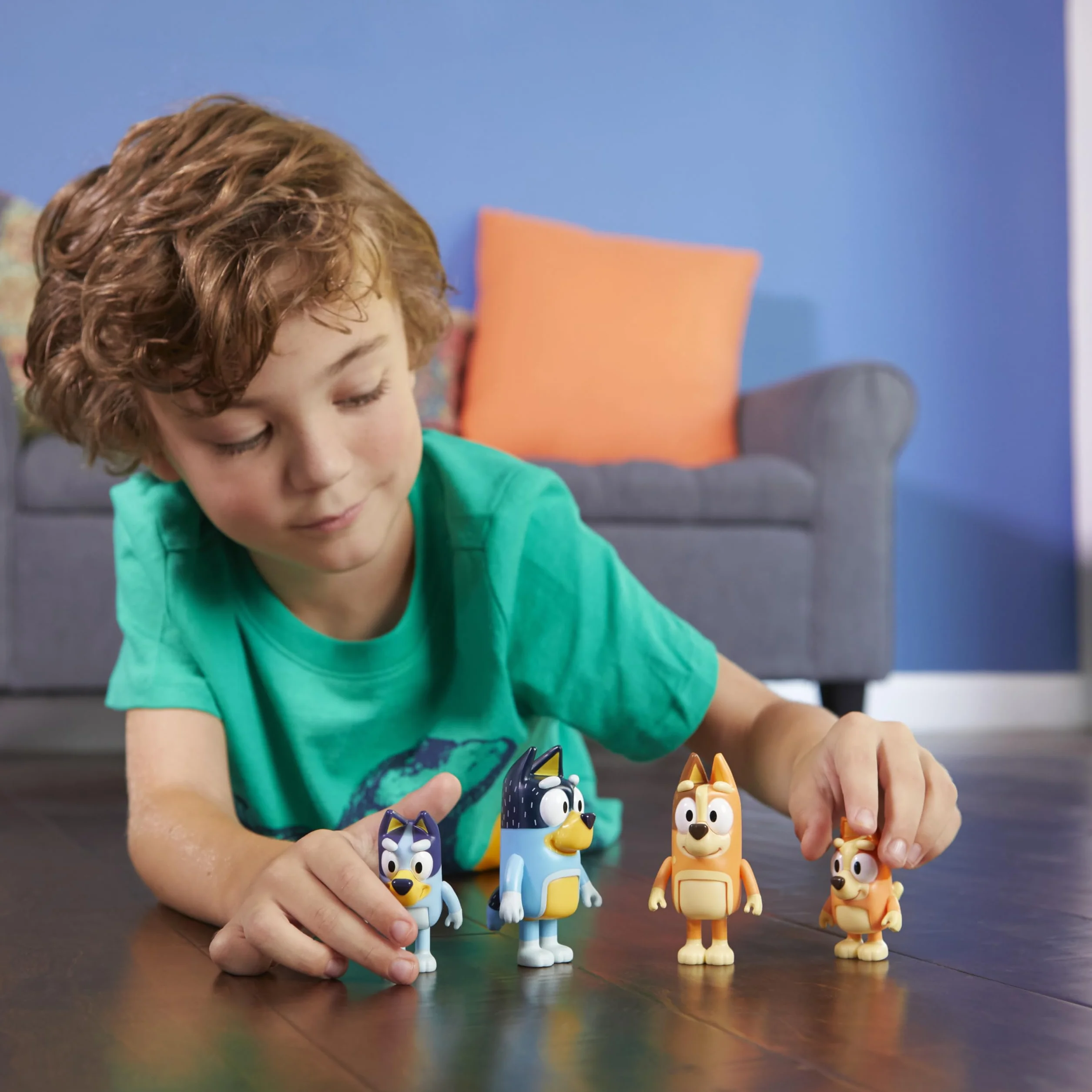 Bluey Family Zestaw Figurek, Wielokolorowy, Od 3 lat