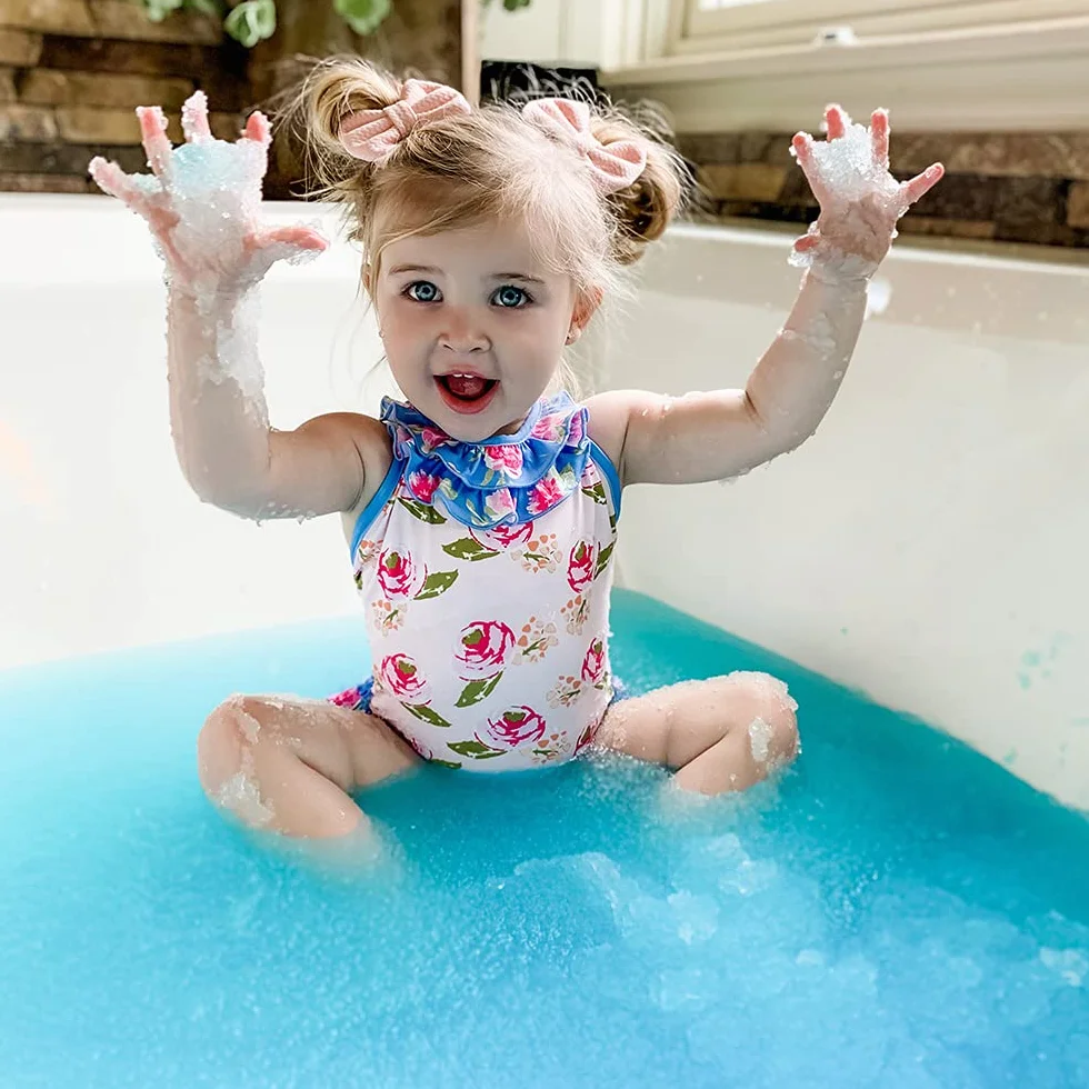 ZIMPLI - Gelli Baff Niebieski, 1 kąpiel lub 6 użyć do zabawy, zamienia wodę w gęsty żel, zabawka do kąpieli dla dzieci, drobny upominek, wypełniacz świątecznej skarpety