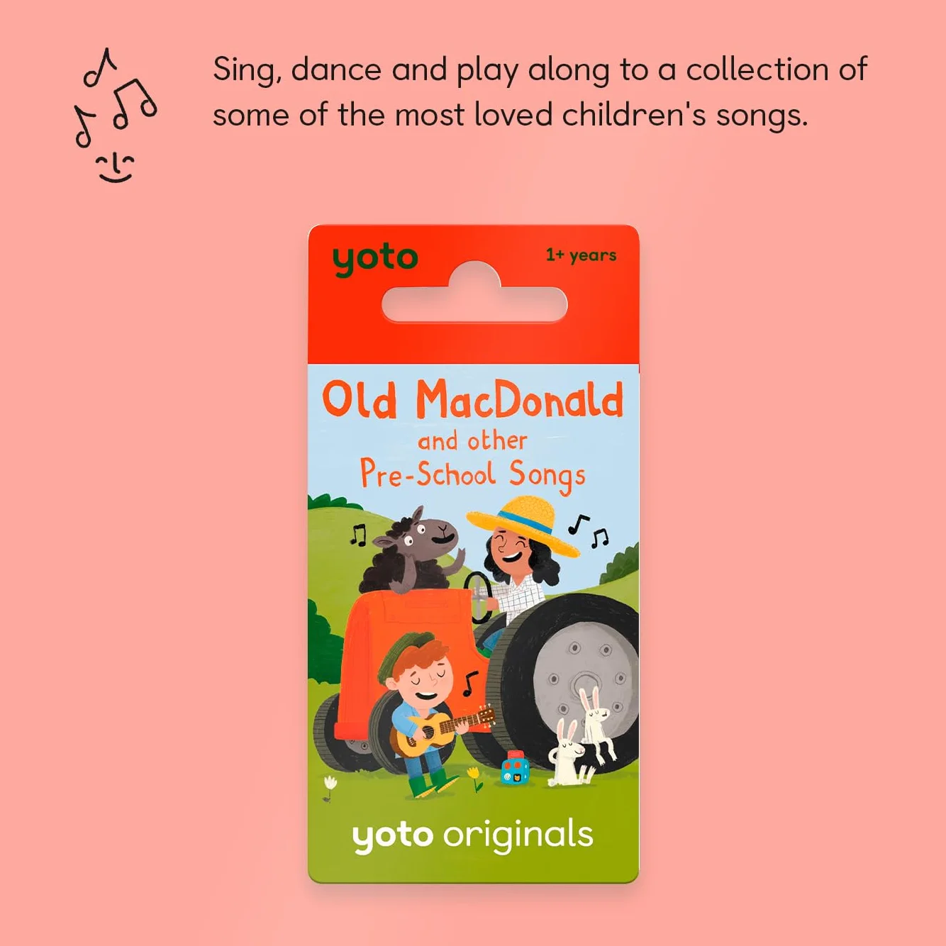 YOTO - Old MacDonald and Other Pre-School Songs - Muzyka w języku angielskim do słuchania na Story Box dla dzieci Player Mini, piosenki od 1 lat i więcej