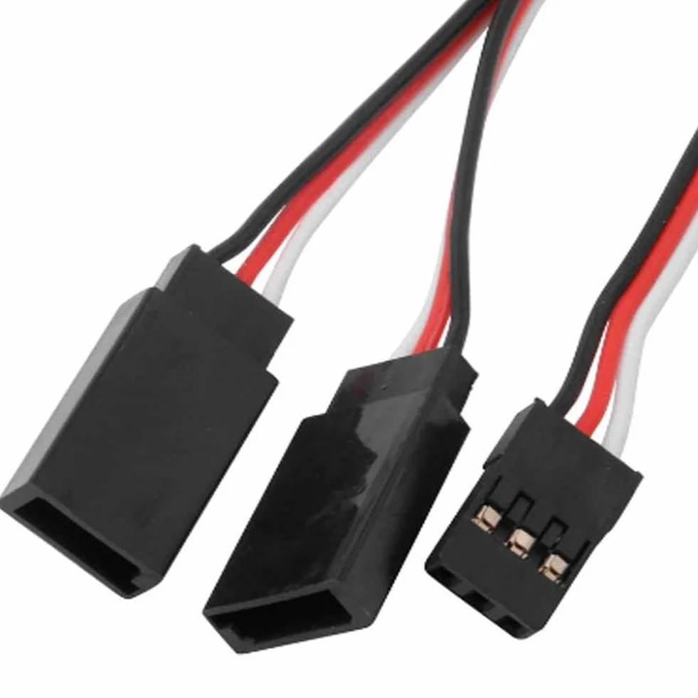 YIXISI 10 Sztuk 75mm Przedłużacz Serwa Przewód, Kable Serwo Typu JR, 3-Pinowy Przedłużacz 22AWG 60 Żył Przewód Męski na Żeński Futaba JR do Zdalnie Sterowanego Samolotu
