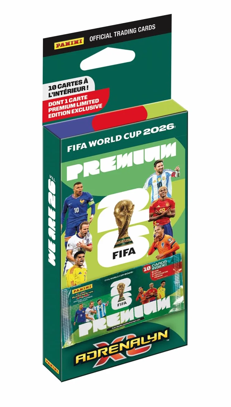 Mistrzostwa Świata FIFA 2026 karty handlowe Game Blister 1 etui premium z 10 kartami
