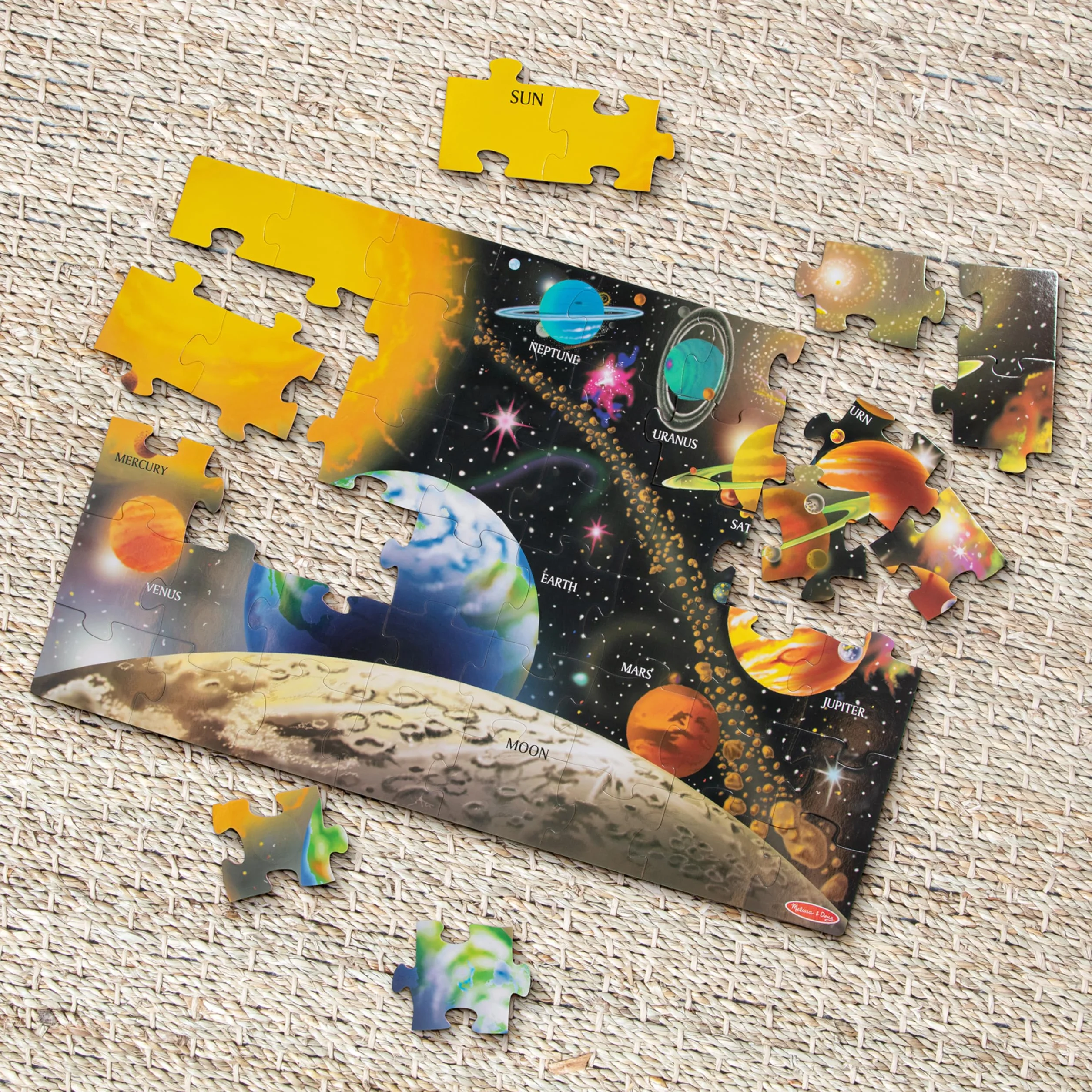 Melissa & Doug Solar System Floor Puzzle (48 pcs, 2 x 3 feet)