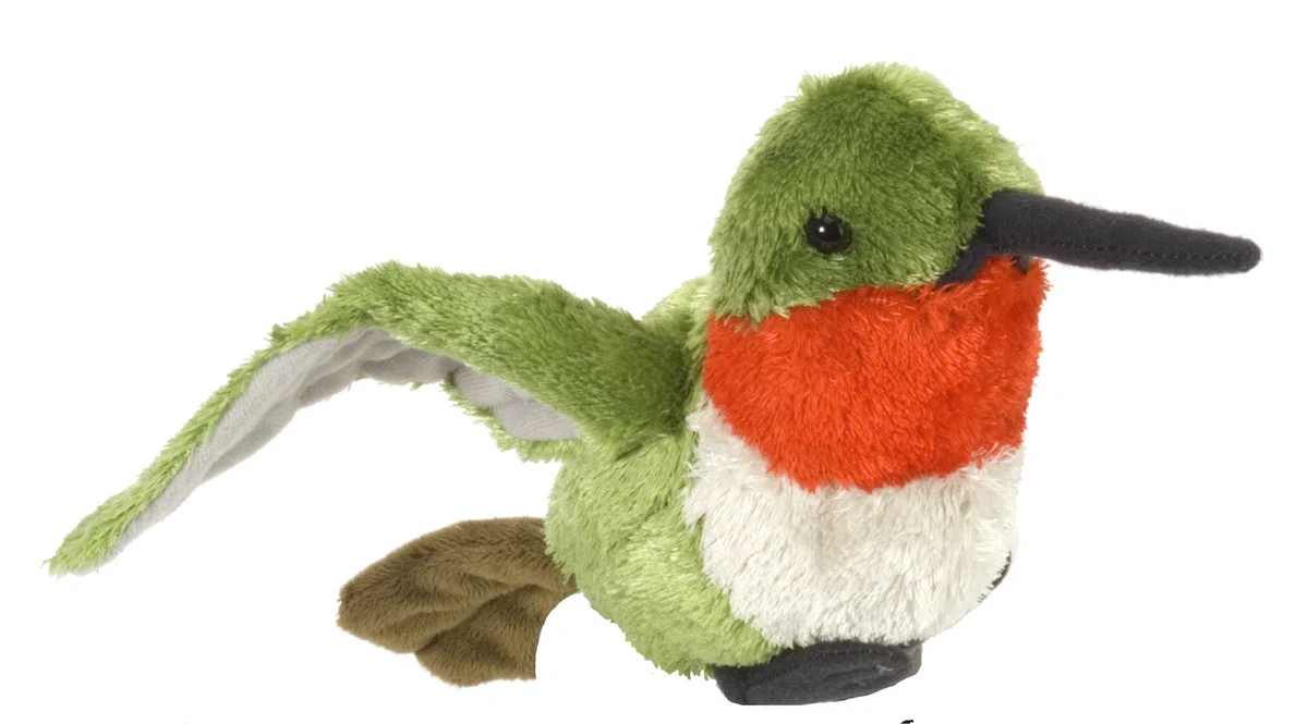 Wild Republic 12300 pluszowy kolibri, Cuddlekins przytulanka, pluszowe zwierzątko 20 cm