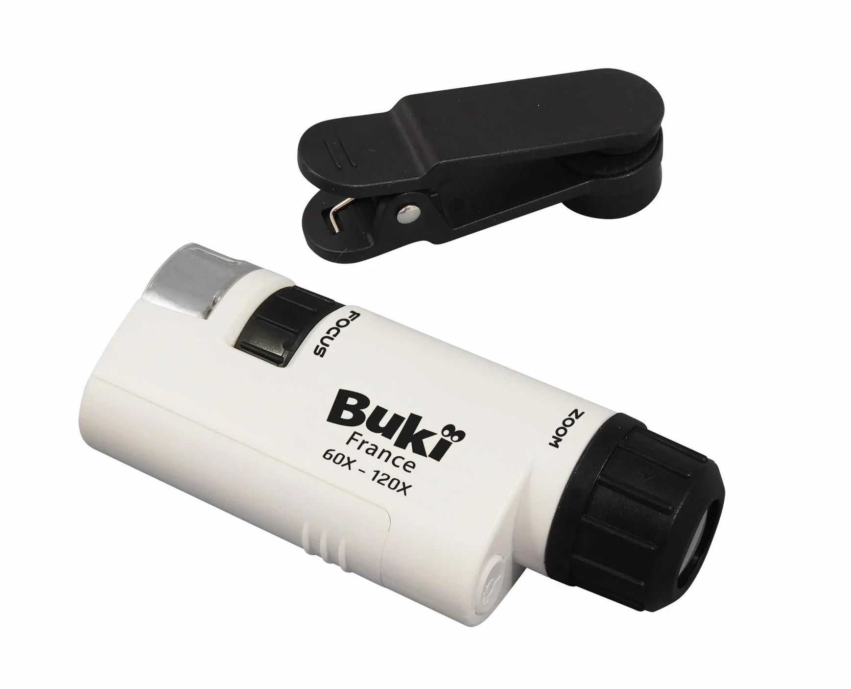 Buki France MR200 kieszonkowy mikroskop, biały, czarny
