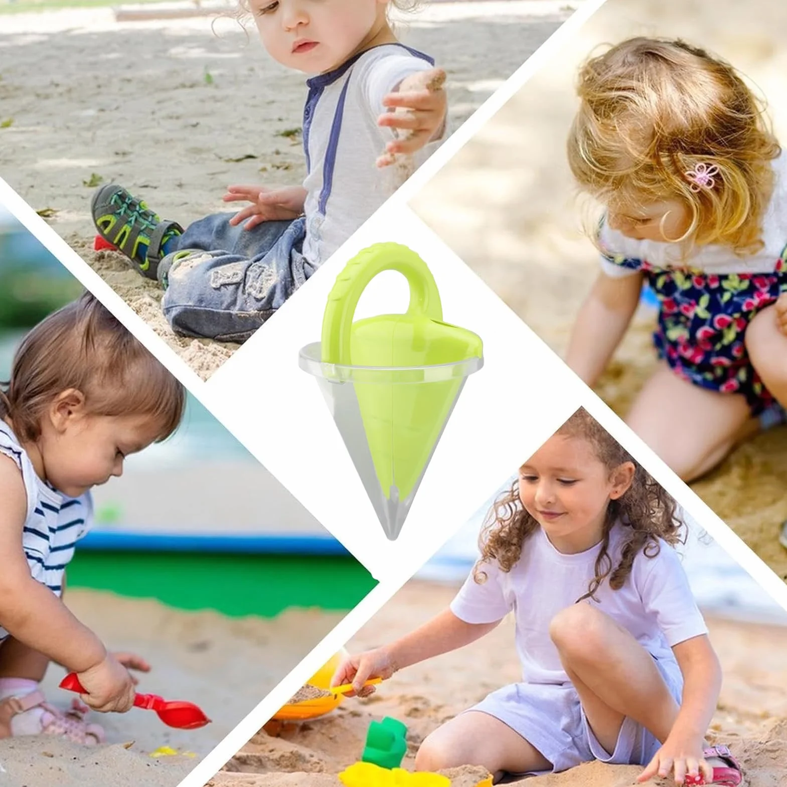 Lejek do Rozsypywania Piasku Zabawka Plażowa Solidny Plastikowy Lejek do Piasku i Wody Kreatywnej Zabawy