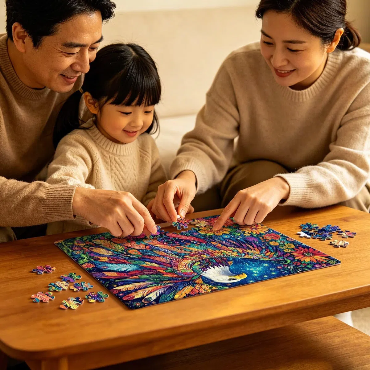 Puzzle 2000 sztuk | Puzzle w kolorze zwierząt 2000 sztuk dla dorosłych | Idealnie pasują | bez kurzu | Drewniane puzzle dla całej rodziny | Puzzle XL dla ekspertów | Prezent dla kobiet W3H-526