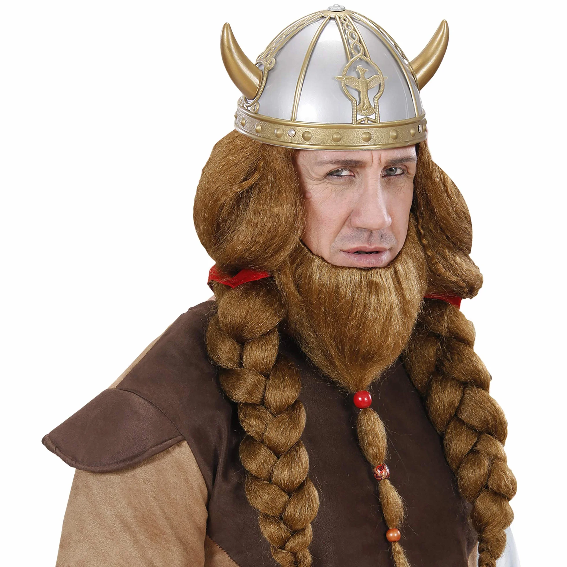 W WIDMANN MILANO Party Fashion - Kask wikinga dla dzieci, wykonany z twardego plastiku, nakrycie głowy, akcesoria, karnawał