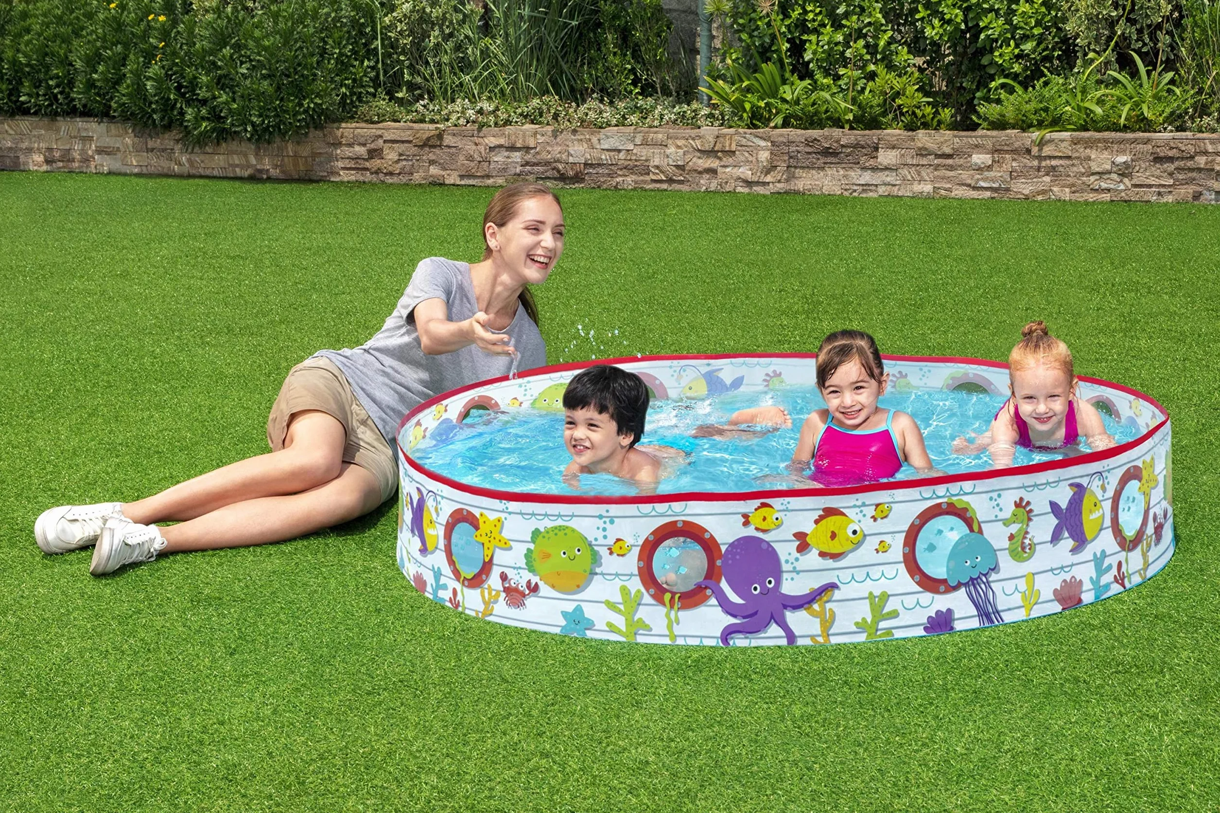 Bestway 1055029Xxx21 Φ60" X H10"/Φ1.52M X H25Cm Fill 'N Fun Pool