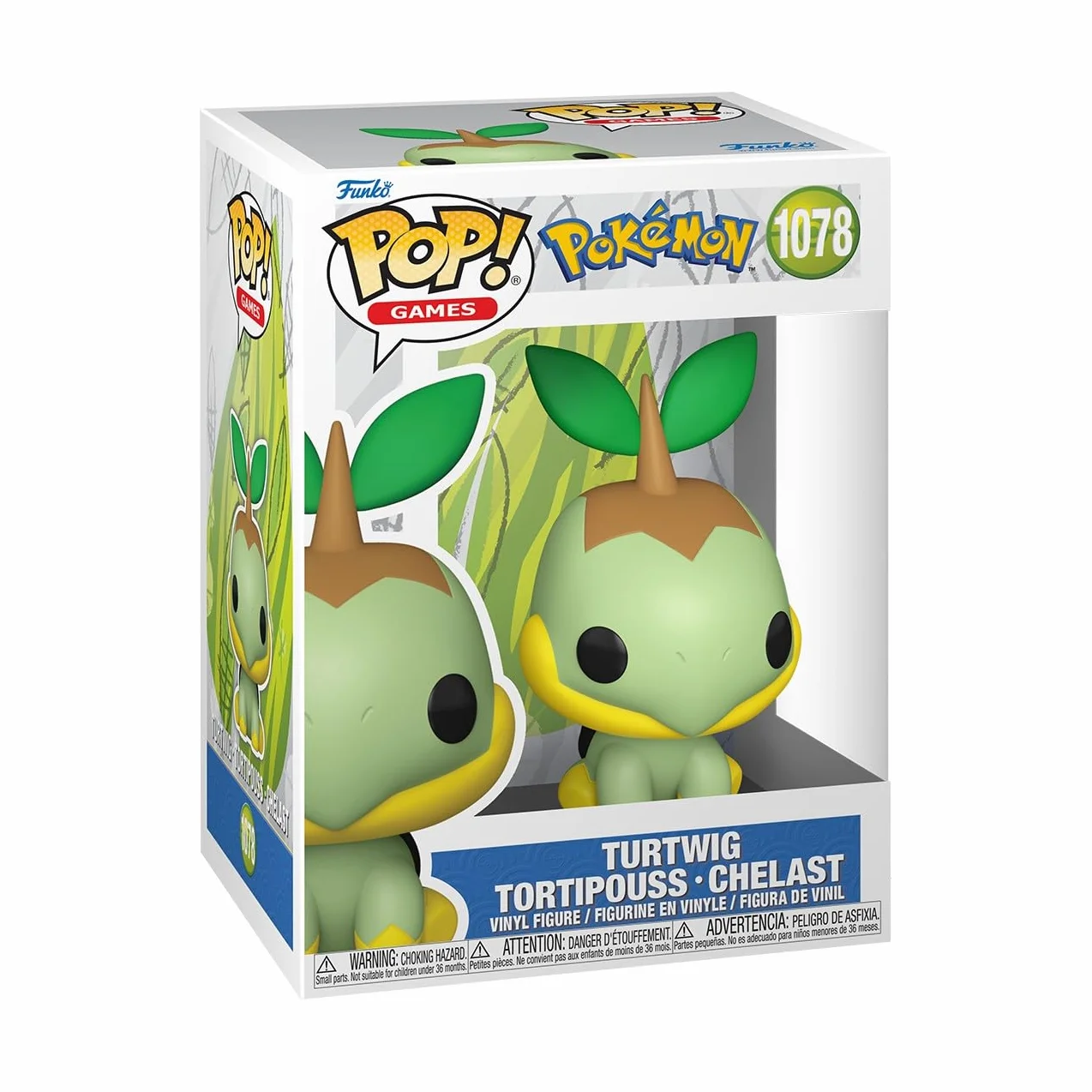 Funko Pop! Gry: Pokemon - Turtwig - Figurka kolekcjonerska z winylu - pomysł na prezent - Oficjalny towar - Zabawki dla dzieci i dorosłych - Gry wideo Fani - Figurka kolekcjonerska